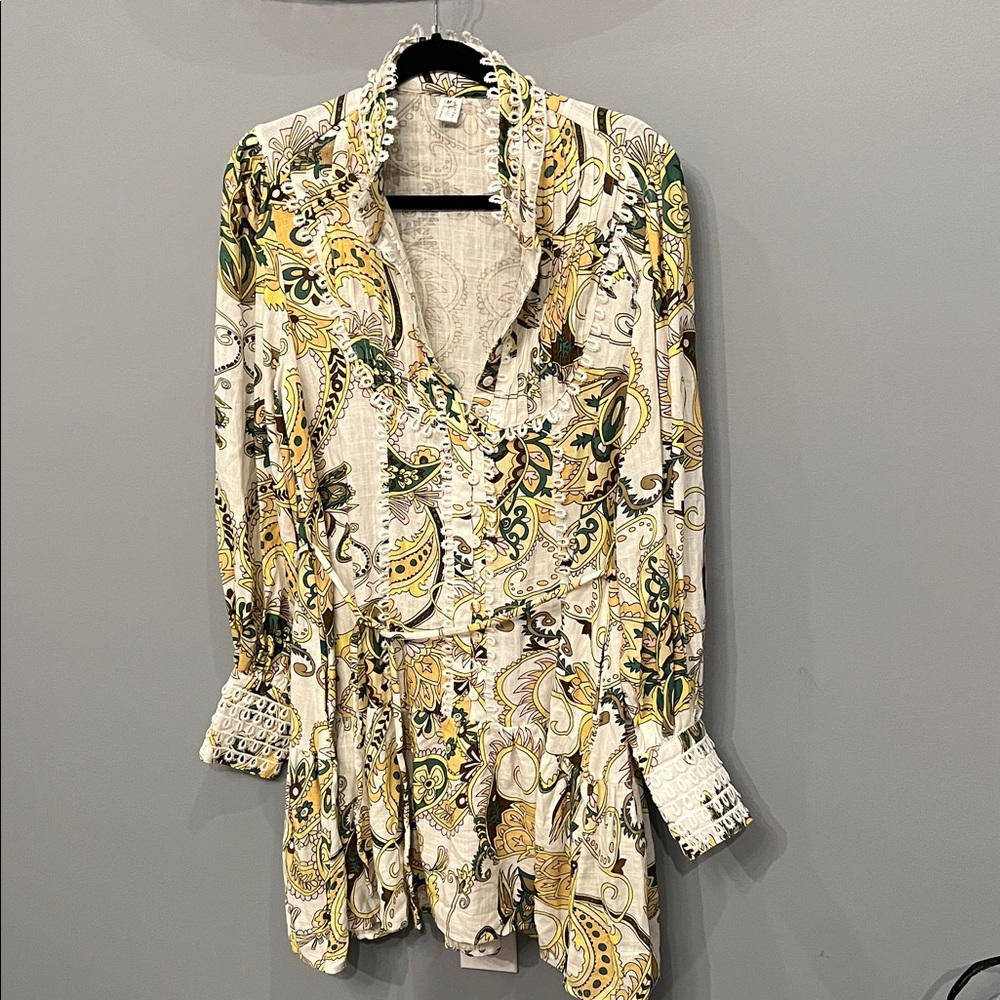 ASA Fashion group Floral Paisley Button-Up dress